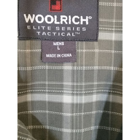 Woolrich Men's Button-Down Casual Short Sleeve Plaid Shirt Size Large - Picture 5 of 5
